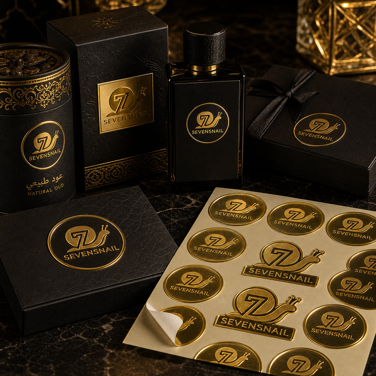 Gold / UV Transfer Logo Stickers